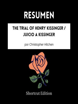 cover image of RESUMEN--The Trial of Henry Kissinger / Juicio a Kissinger por Christopher Hitchen